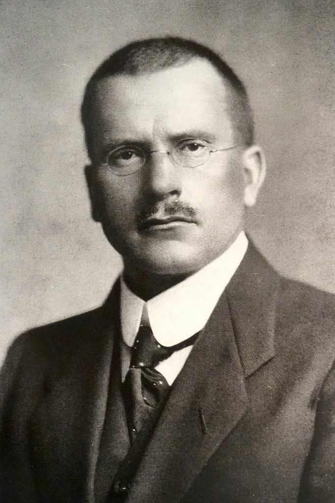 Blac and white photograph of carl Gustav Jung in his 30ties
